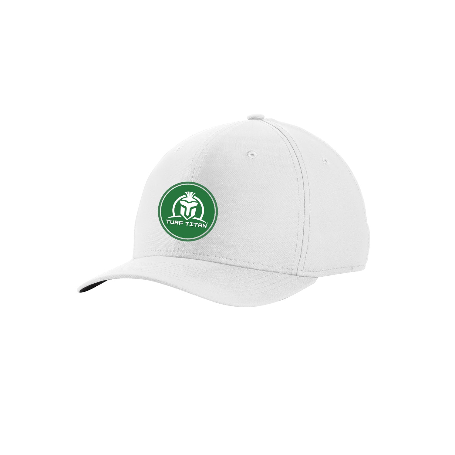White Circle Logo Fitted Nike Hat